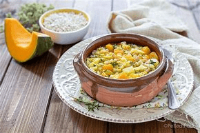 ZUPPA DI ZUCCA VERZA  E FARRO