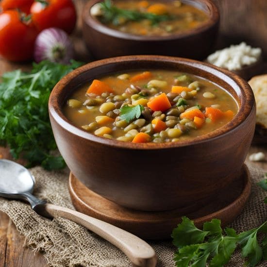 ZUPPA DI LENTICCHIE E VERDURE