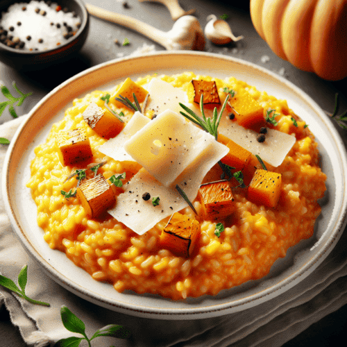 RISOTTO CON ZUCCA E PROVOLA AFFUMICATA